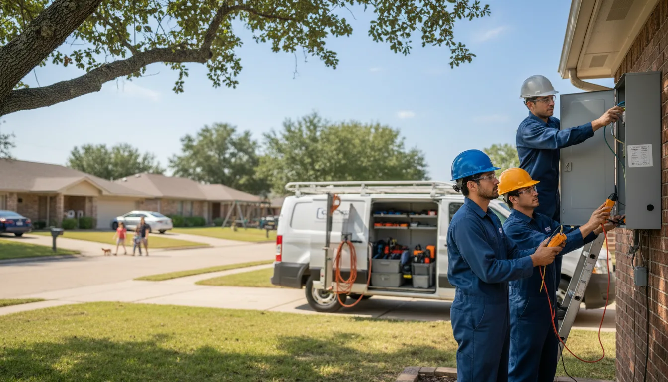 Certified electrician providing emergency electrical services in Success, MO